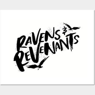 Ravens & Revenants - Black Posters and Art